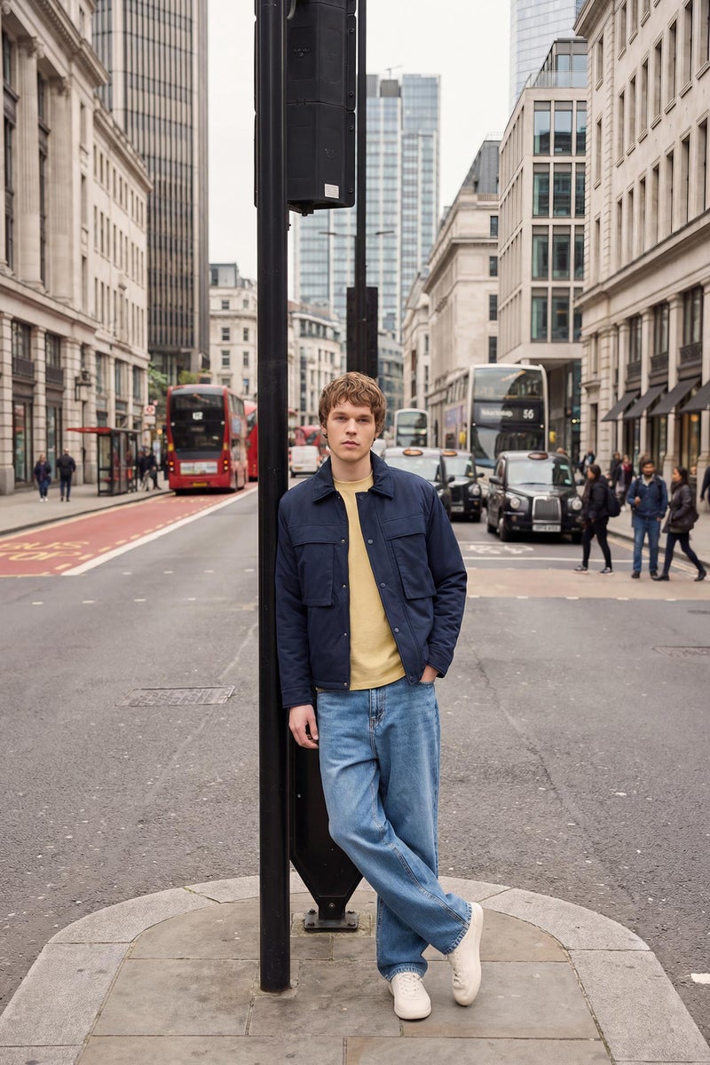 DeFacto Blue Man Baggy Fit Jeans Casual - Image 1